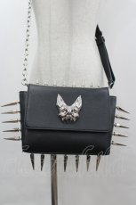 画像2: Grrr the Lipper / overkill dogショルダーバッグ  黒ｘシルバー I-26-05-20-124-PU-BG-SA-ZI (2)