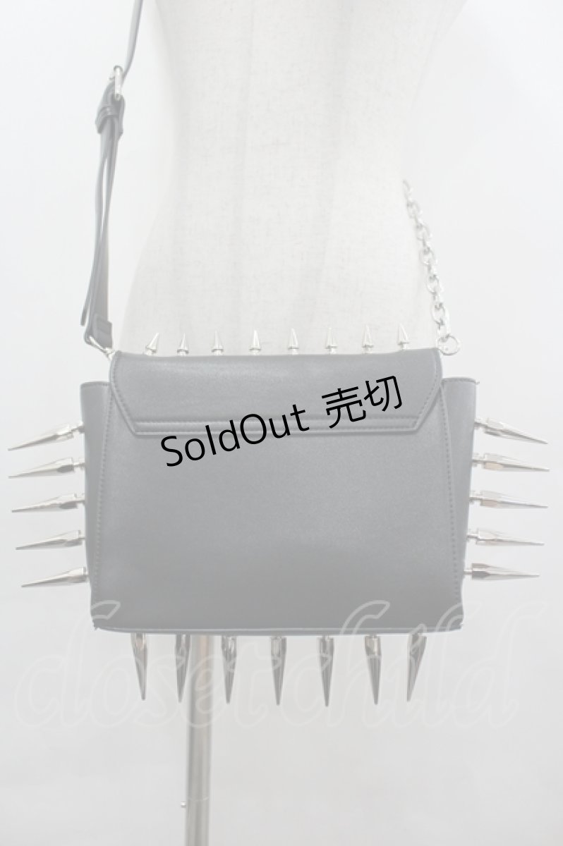 画像3: Grrr the Lipper / overkill dogショルダーバッグ  黒ｘシルバー I-26-05-20-124-PU-BG-SA-ZTK032 (3)