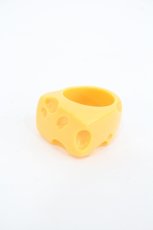 画像1: Q-pot. / Cheese Ring (L) 16号 イエロー I-26-05-20-135-QP-AC-SA-ZI (1)
