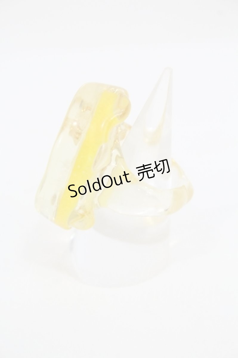 画像3: Q-pot. / ハチミツトレモンリング 約13号 イエローＸクリア I-26-05-20-139-QP-AC-SA-ZI (3)