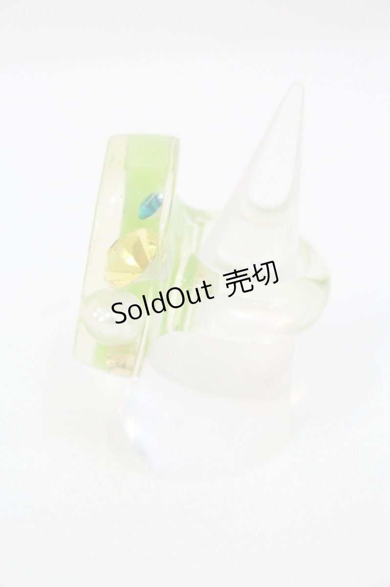 画像3: Q-pot. / KIWI JELLYリング 約13号 グリーン I-26-05-20-140-QP-AC-SA-ZI (3)