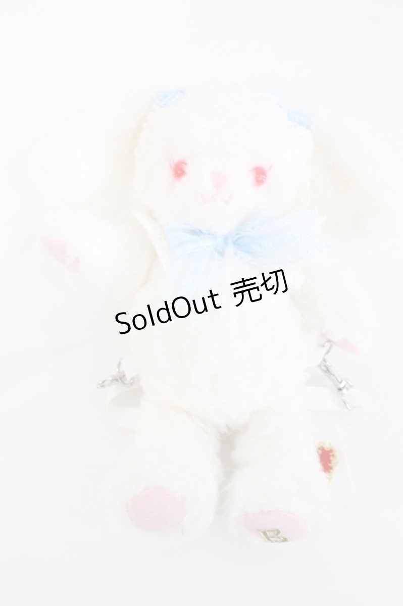 画像1: BABY,THE STARS SHINE BRIGHT / うさくみゃリュックミニミニ  白Ｘサックス I-26-05-20-145-BA-BG-SA-ZI (1)