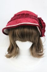 画像2: Hoshibako Works / 暖陽 帽子型ボンネット  ボルドー I-26-05-20-149-LO-AC-TE-ZI (2)