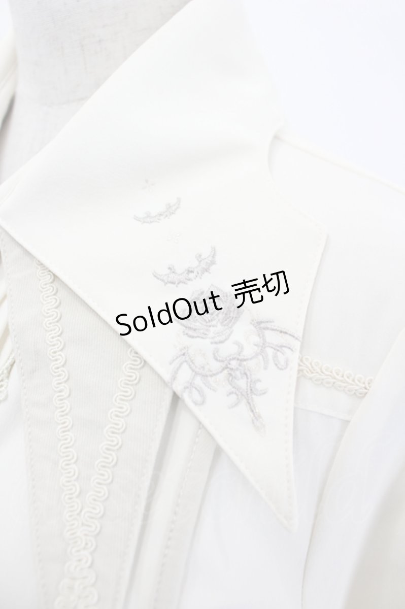 画像3: Ozz oneste / 薔薇刺繍&スナップボタンシャツ  アイボリー I-26-05-20-029-OO-BL-SA-ZI (3)