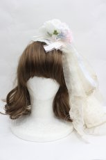 画像1: BABY,THE STARS SHINE BRIGHT / Le Palais du Miroir Julienneカチューシャ  ピンクＸサックスＸ白 I-26-05-22-033-BA-AC-SA-ZI (1)