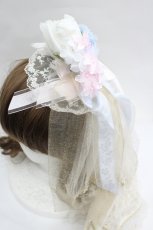 画像3: BABY,THE STARS SHINE BRIGHT / Le Palais du Miroir Julienneカチューシャ  ピンクＸサックスＸ白 I-26-05-22-033-BA-AC-SA-ZI (3)