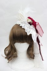 画像1: BABY,THE STARS SHINE BRIGHT / Marie Antoinette ヴェールカチューシャ  ボルドー I-26-05-22-034-BA-AC-SA-ZI (1)
