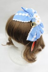 画像1: BABY,THE STARS SHINE BRIGHT / Sweet Margueriteカチューシャ  サックスＸ白 I-26-05-22-037-BA-AC-SA-ZI (1)