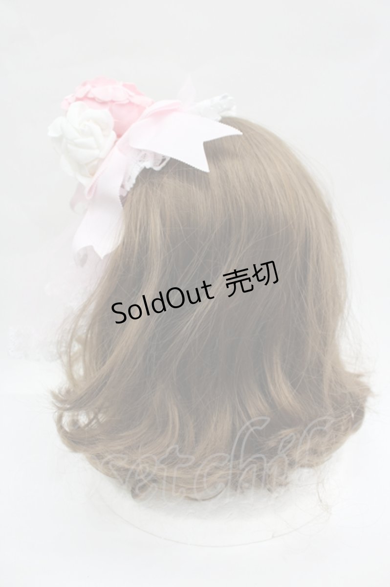 画像2: BABY,THE STARS SHINE BRIGHT / Marie Antoinette ヴェールカチューシャ  ピンクＸ白 I-26-05-22-041-BA-AC-SA-ZI (2)