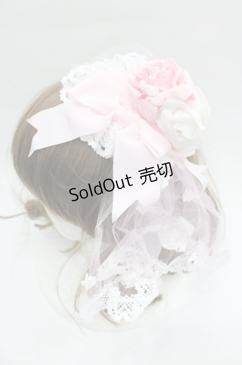 画像3: BABY,THE STARS SHINE BRIGHT / Marie Antoinette ヴェールカチューシャ  ピンクＸ白 I-26-05-22-041-BA-AC-SA-ZI (3)