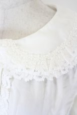 画像3: BABY,THE STARS SHINE BRIGHT / Toy's Fluffy Dreamベビードールブラウス  白Ｘサックス I-26-05-22-006-BA-BL-SA-ZI (3)