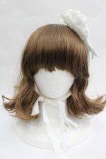 画像2: BABY,THE STARS SHINE BRIGHT / HAT ローズリボン丸型ヘッドドレス  白 I-26-05-22-063-BA-AC-SA-ZI (2)