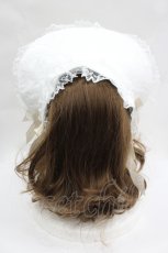 画像2: BABY,THE STARS SHINE BRIGHT / St.Cathedral  ロザリオの誓い ボンネット  白Ｘゴールド I-26-05-22-072-BA-AC-SA-ZI (2)