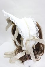 画像3: BABY,THE STARS SHINE BRIGHT / St.Cathedral  ロザリオの誓い ボンネット  白Ｘゴールド I-26-05-22-072-BA-AC-SA-ZI (3)