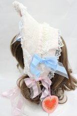 画像3: BABY,THE STARS SHINE BRIGHT / St.Cathedral  ロザリオの誓い ボンネット  ピンクＸサックス I-26-05-22-075-BA-AC-SA-ZI (3)