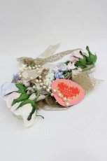 画像2: BABY,THE STARS SHINE BRIGHT / 月夜の森のお花コーム  白ＸピンクＸゴールド I-26-05-22-080-BA-AC-SA-ZI (2)