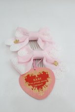 画像1: BABY,THE STARS SHINE BRIGHT / Strawberry Drops リボンコーム  ピンク I-26-05-22-091-BA-AC-SA-ZI (1)