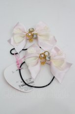 画像1: BABY,THE STARS SHINE BRIGHT / Marie Antoinette petiteリボンゴム  ピンク I-26-05-22-094-BA-AC-SA-ZI (1)