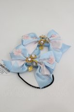 画像1: BABY,THE STARS SHINE BRIGHT / Marie Antoinette petiteリボンゴム  サックス I-26-05-22-095-BA-AC-SA-ZI (1)