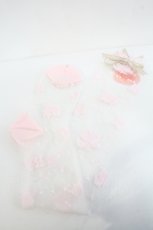 画像1: BABY,THE STARS SHINE BRIGHT / トランプドットシースルーオーバーニーソックス  ピンク I-26-05-22-112-BA-ZA-SA-ZI (1)