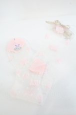 画像2: BABY,THE STARS SHINE BRIGHT / トランプドットシースルーオーバーニーソックス  ピンク I-26-05-22-113-BA-ZA-SA-ZI (2)
