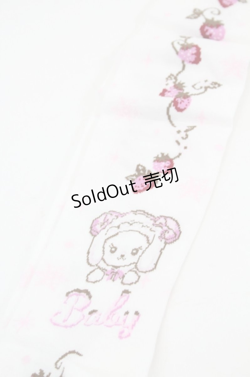 画像3: BABY,THE STARS SHINE BRIGHT / くみゃちゃんの雪の王国柄オーバーニーソックス  ピンク I-26-05-22-124-BA-ZA-SA-ZI (3)