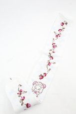 画像2: BABY,THE STARS SHINE BRIGHT / くみゃちゃんの雪の王国柄オーバーニーソックス  サックス I-26-05-22-125-BA-ZA-SA-ZI (2)