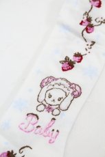 画像3: BABY,THE STARS SHINE BRIGHT / くみゃちゃんの雪の王国柄オーバーニーソックス  サックス I-26-05-22-125-BA-ZA-SA-ZI (3)