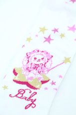 画像3: BABY,THE STARS SHINE BRIGHT / くみゃちゃんのキラキラMilky Way柄オーバーニーソックス  白ＸピンクＸゴールド I-26-05-22-126-BA-ZA-SA-ZI (3)