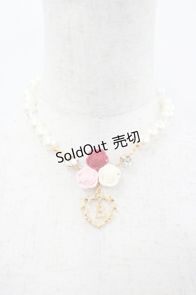 画像1: BABY,THE STARS SHINE BRIGHT / 月夜の森のAURORA Soireeネックレス  白Ｘ赤ＸピンクＸゴールド I-26-05-22-020-BA-AC-SA-ZI (1)