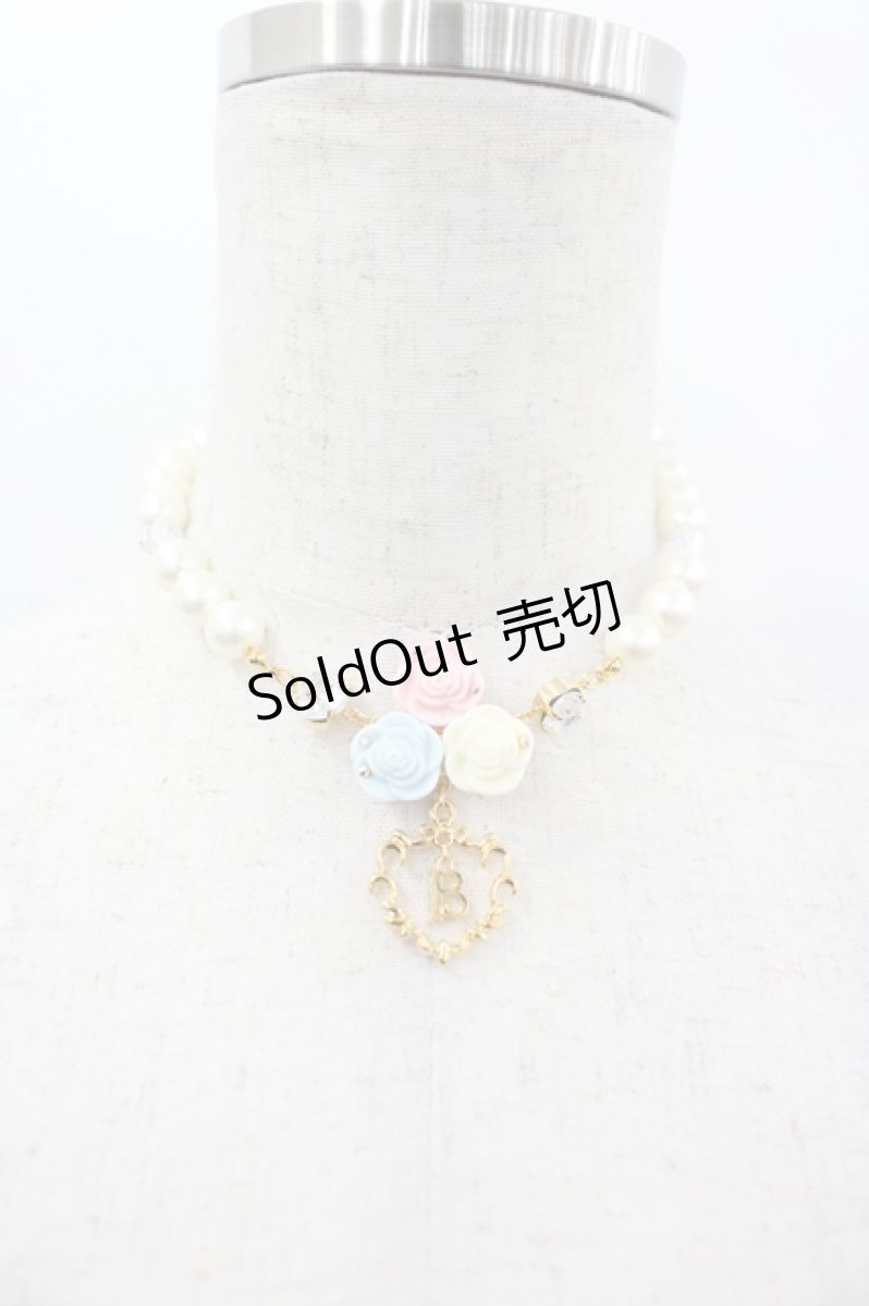 画像1: BABY,THE STARS SHINE BRIGHT / 月夜の森のAURORA Soireeネックレス  ゴールドＸ白Ｘ青Ｘピンク I-26-05-22-021-BA-AC-SA-ZI (1)