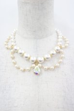 画像1: BABY,THE STARS SHINE BRIGHT / Dreaming Dollパールチョーカー  白Ｘゴールド I-26-05-22-022-BA-AC-SA-ZI (1)
