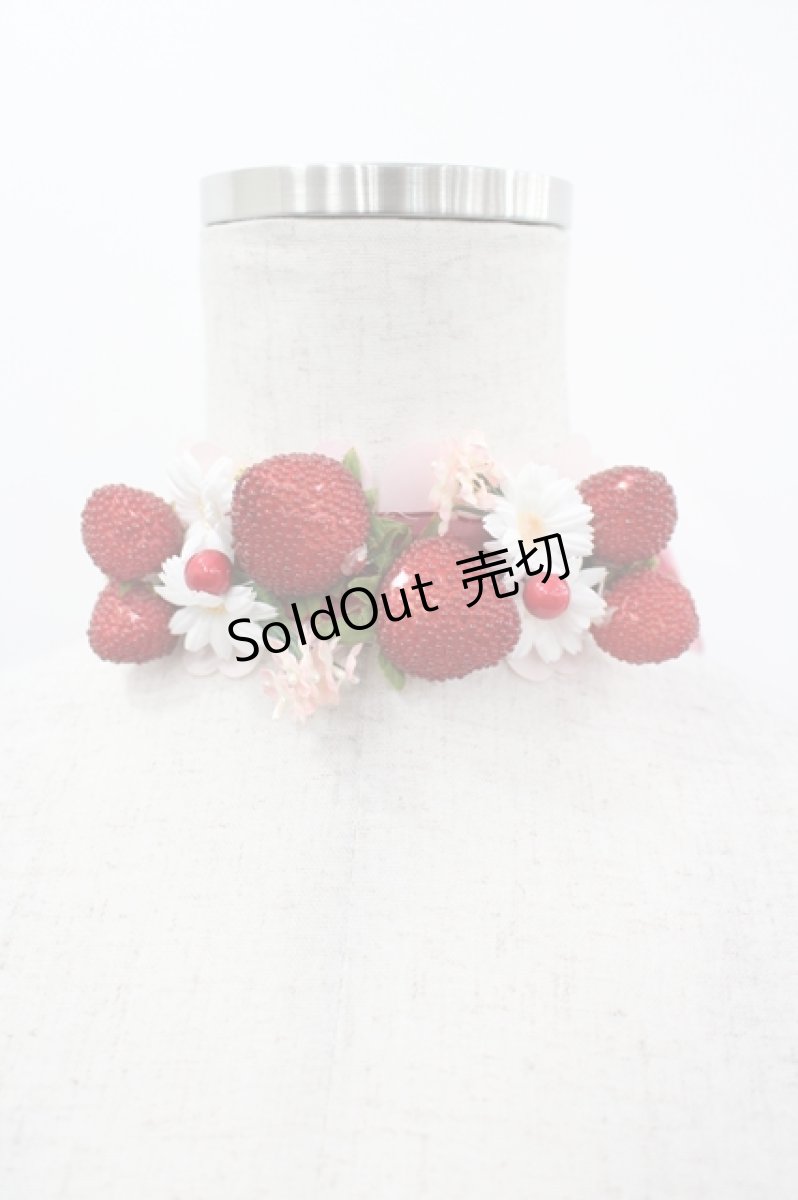 画像1: BABY,THE STARS SHINE BRIGHT / Strawberry Dropsチョーカー  赤 I-26-05-22-024-BA-AC-SA-ZI (1)