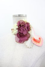 画像1: BABY,THE STARS SHINE BRIGHT / a Rose  ガラスドームに閉じ込めた一輪の薔薇 チョーカー  ボルドー I-26-05-22-025-BA-AC-SA-ZI (1)