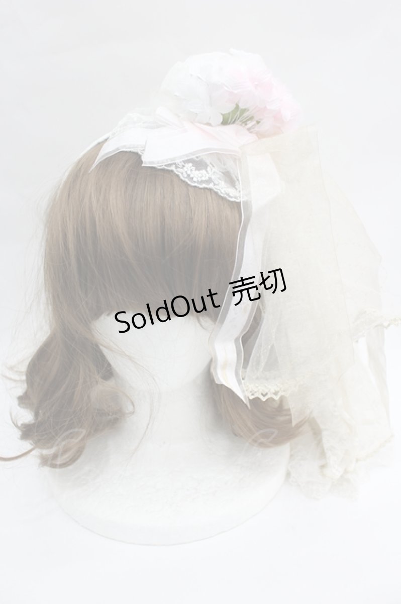 画像1: BABY,THE STARS SHINE BRIGHT / Le Palais du Miroir Julienneカチューシャ  ピンクＸ白Ｘ生成り I-26-05-22-032-BA-AC-SA-ZI (1)