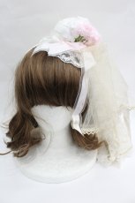 画像1: BABY,THE STARS SHINE BRIGHT / Le Palais du Miroir Julienneカチューシャ  ピンクＸ白Ｘ生成り I-26-05-22-032-BA-AC-SA-ZI (1)