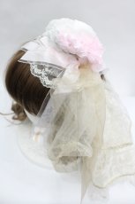 画像3: BABY,THE STARS SHINE BRIGHT / Le Palais du Miroir Julienneカチューシャ  ピンクＸ白Ｘ生成り I-26-05-22-032-BA-AC-SA-ZI (3)