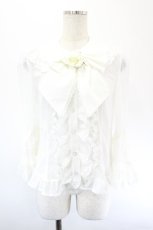 画像1: Angelic Pretty / 夢みる舞踏会ブラウス  白 I-26-05-24-021-AP-BL-SA-ZI (1)