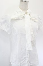 画像3: PEACE NOW / リボンタイ付半袖ブラウス M ホワイト I-26-05-24-023-PU-BL-SA-ZI (3)