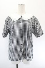 画像1: MILK / Ginghamブラウス  ブラック I-26-05-24-025-ML-BL-SA-ZI (1)