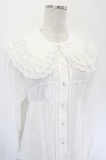 画像3: BABY,THE STARS SHINE BRIGHT / シフォンベビードールブラウス  白 I-26-05-24-003-BA-BL-SA-ZI (3)