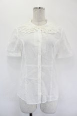 画像1: Emily Temple cute / レースカラー半袖ブラウス  白 I-26-05-24-030-ET-BL-SA-ZI (1)