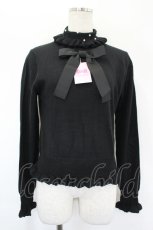 画像1: Angelic Pretty / Cuteリボンタートルニット  黒 I-26-05-24-036-AP-TO-SA-ZI (1)