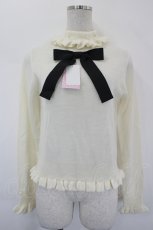 画像1: Angelic Pretty / Cuteリボンタートルニット  アイボリーＸ黒 I-26-05-24-038-AP-TO-SA-ZI (1)