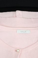 画像4: MILK / 半袖パールボタンカーディガン  ベビーピンク I-26-05-24-050-ML-TO-SA-ZI (4)