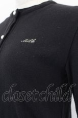 画像2: MILK / パールボタンカーディガン  ブラック I-26-05-24-055-ML-TO-SA-ZI (2)