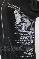 画像4: h.ANARCHY / 後ろ魔法陣風プリントパーカー  黒Ｘ白 I-26-05-24-075-HN-TO-SA-ZI (4)