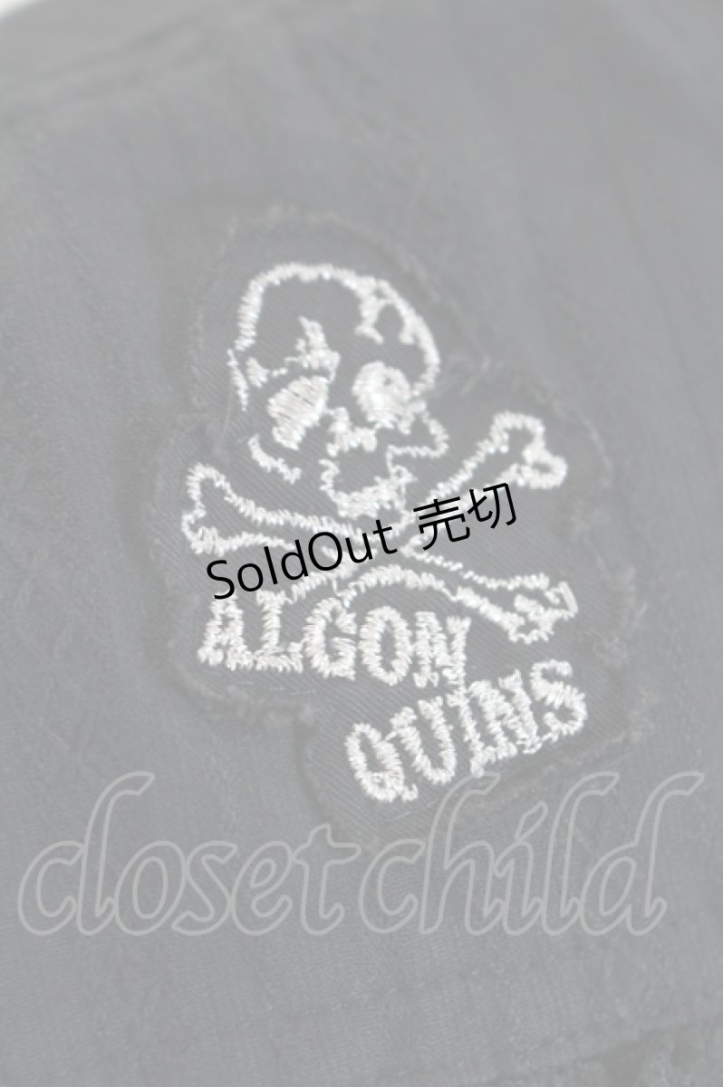 画像4: ALGONQUINS / ストライプ風刺繍ジャケット  黒 I-26-05-24-083-AL-JA-SA-ZI (4)