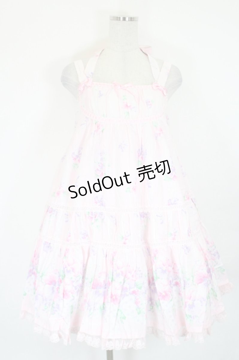 画像1: Angelic Pretty / Sugar Pansy Dollジャンパースカート  ピンク I-26-05-24-085-AP-OP-SA-ZI (1)