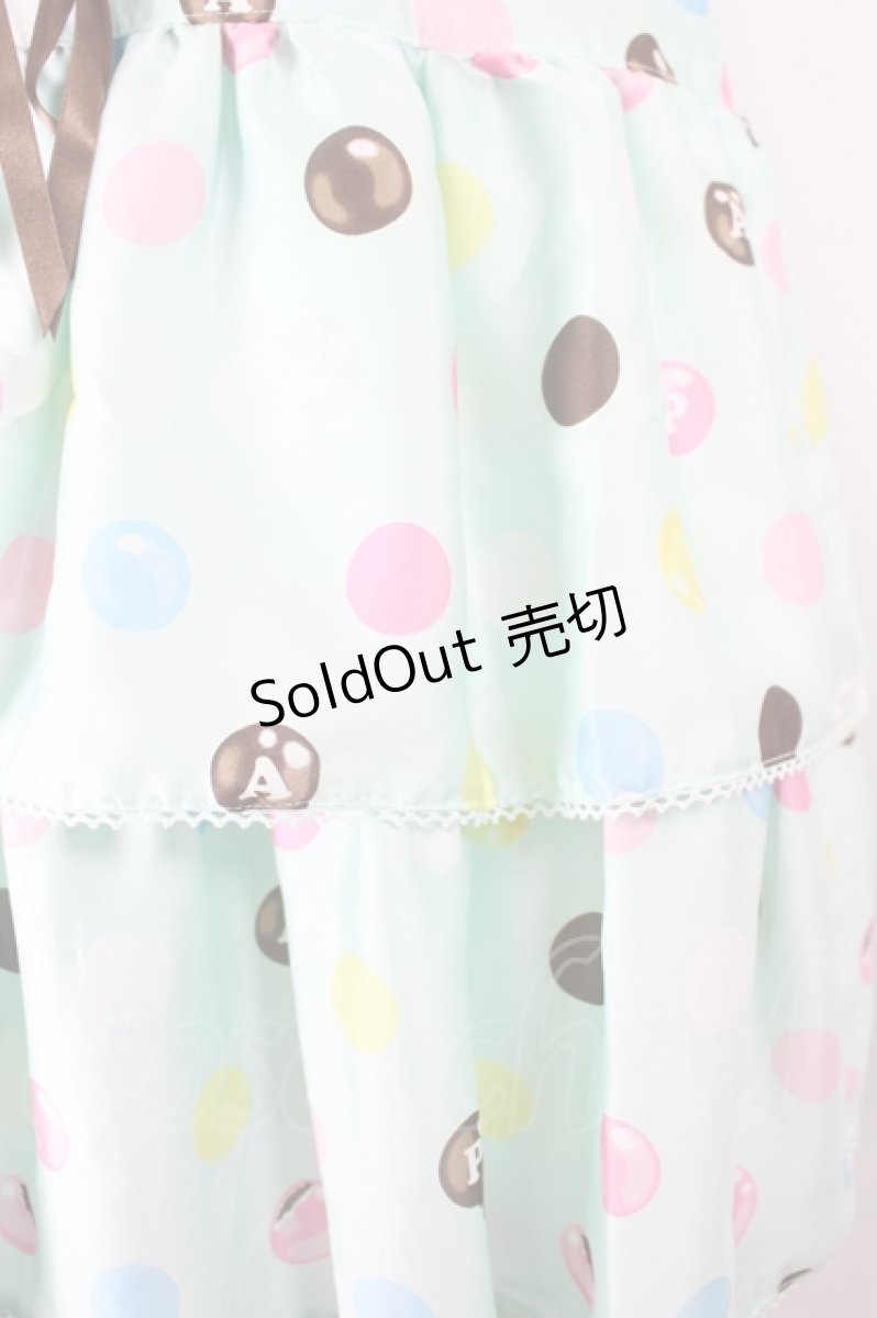 画像3: Angelic Pretty / ポルカドットチョコレートサロペットSet  ミント I-26-05-24-086-AP-OP-SA-ZI (3)
